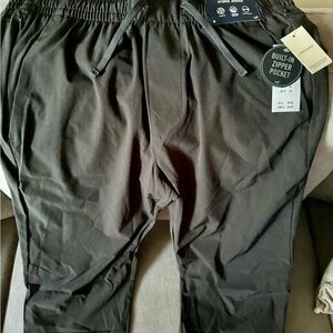 Hollister Black Sweatpants with Zipper Pocket